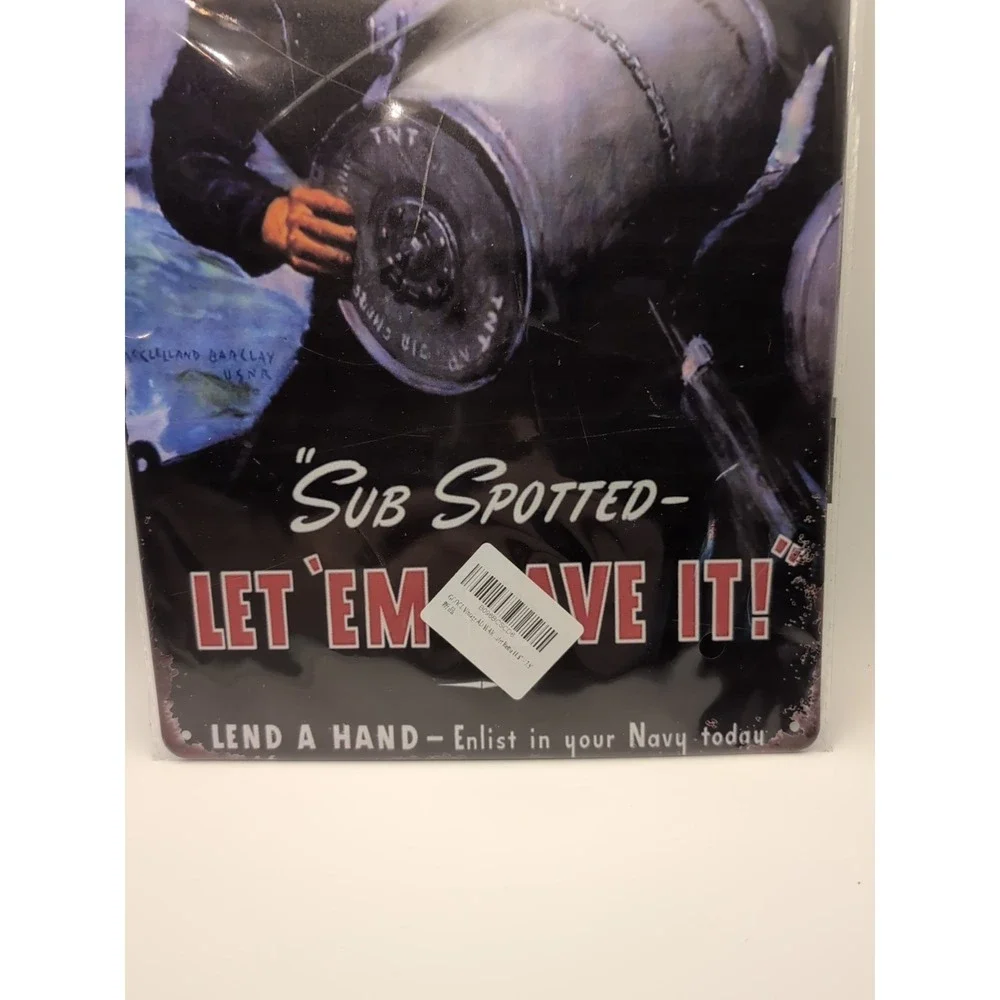 Sub Spotter Let Them‎ Have It -Steel Decor Sign 12x8